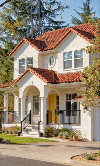 Modern custom-built house completed by construction company in Los Angeles