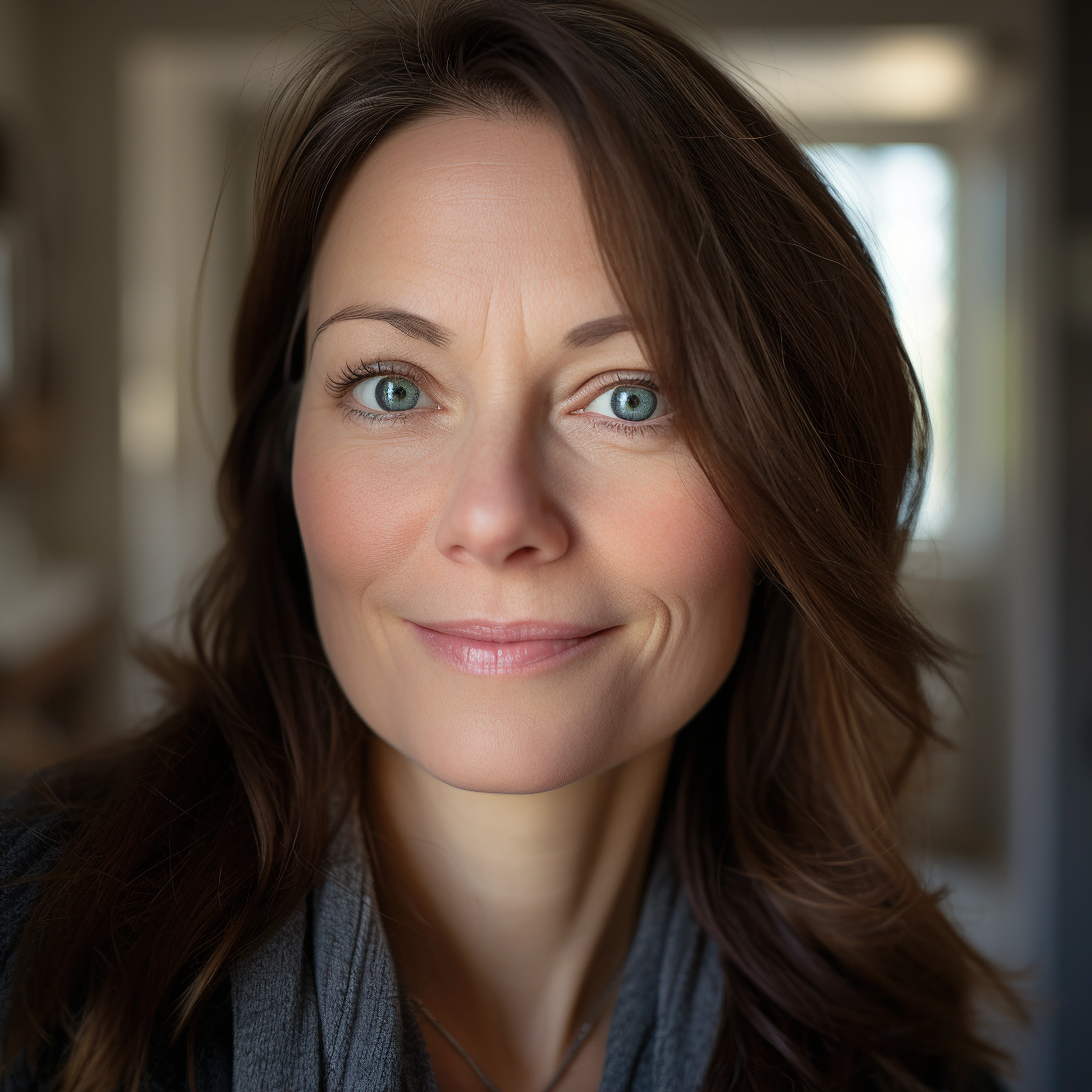 Professional female client portrait representing satisfied construction customer